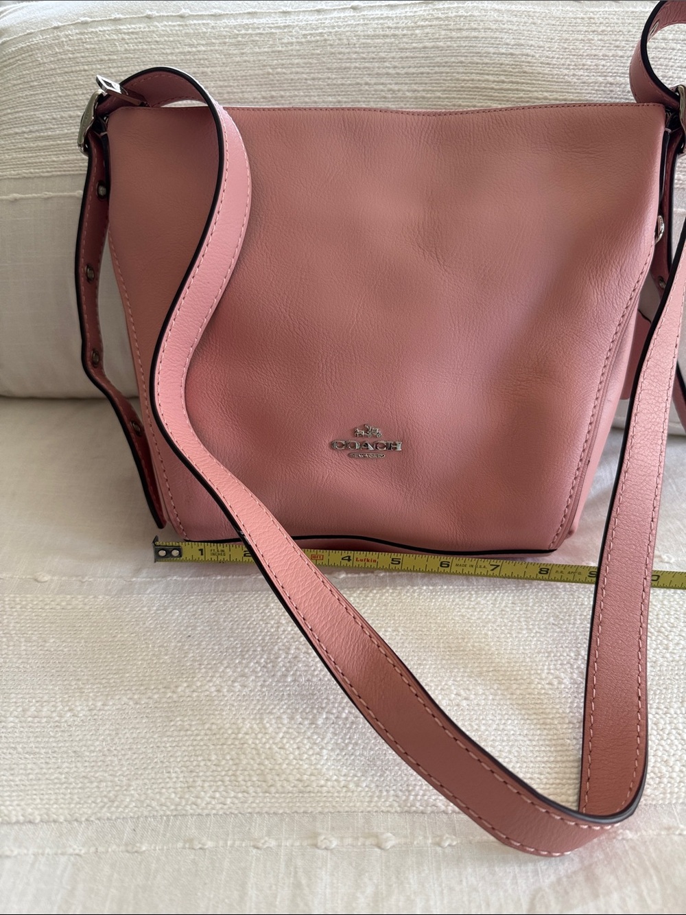 Coach Rose Pink Leather Crossbody Bag